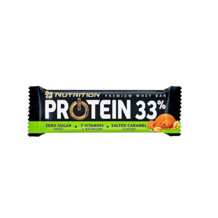 Go On Nutrition Premium Whey Μπάρα με 33% Πρωτεΐνη & Γεύση Salted Caramel 50gr