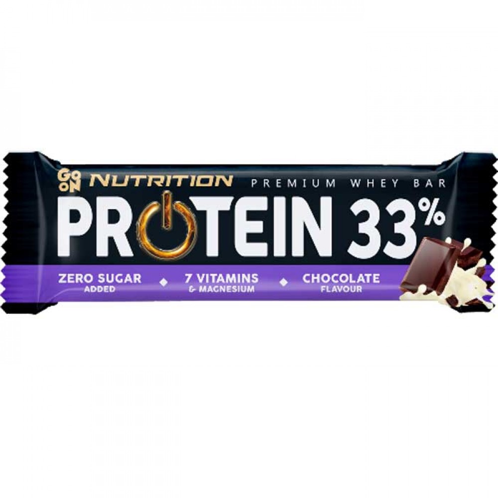 Go On Nutrition Premium Whey Μπάρα με 33% Πρωτεΐνη & Γεύση Σοκολάτα 50gr