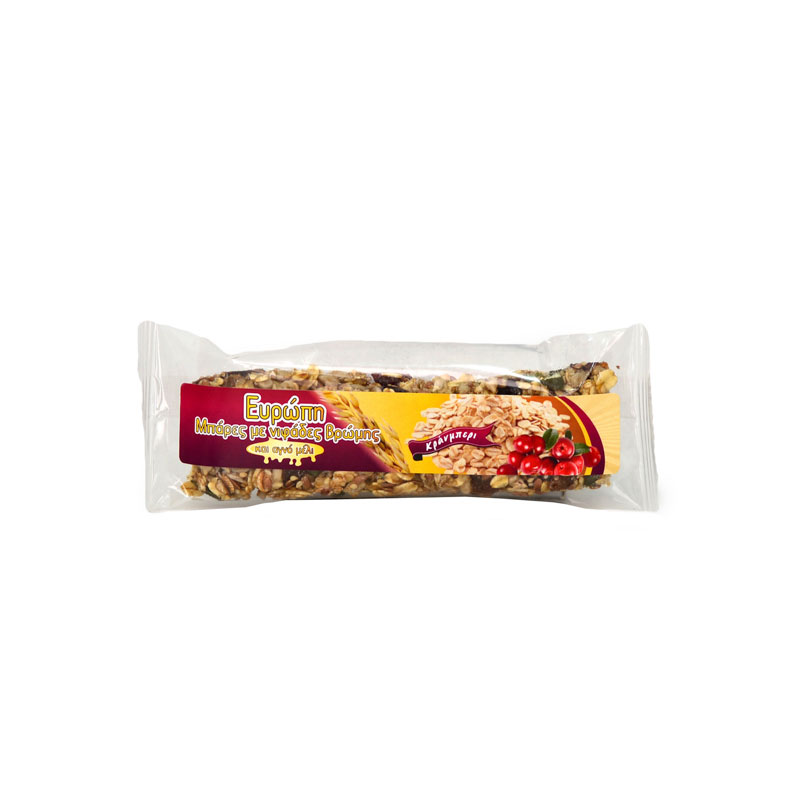 Μπάρα με Νιφάδες Βρώμης Cranberry | Προϊόντα Διατροφής | Tsiknuthouse